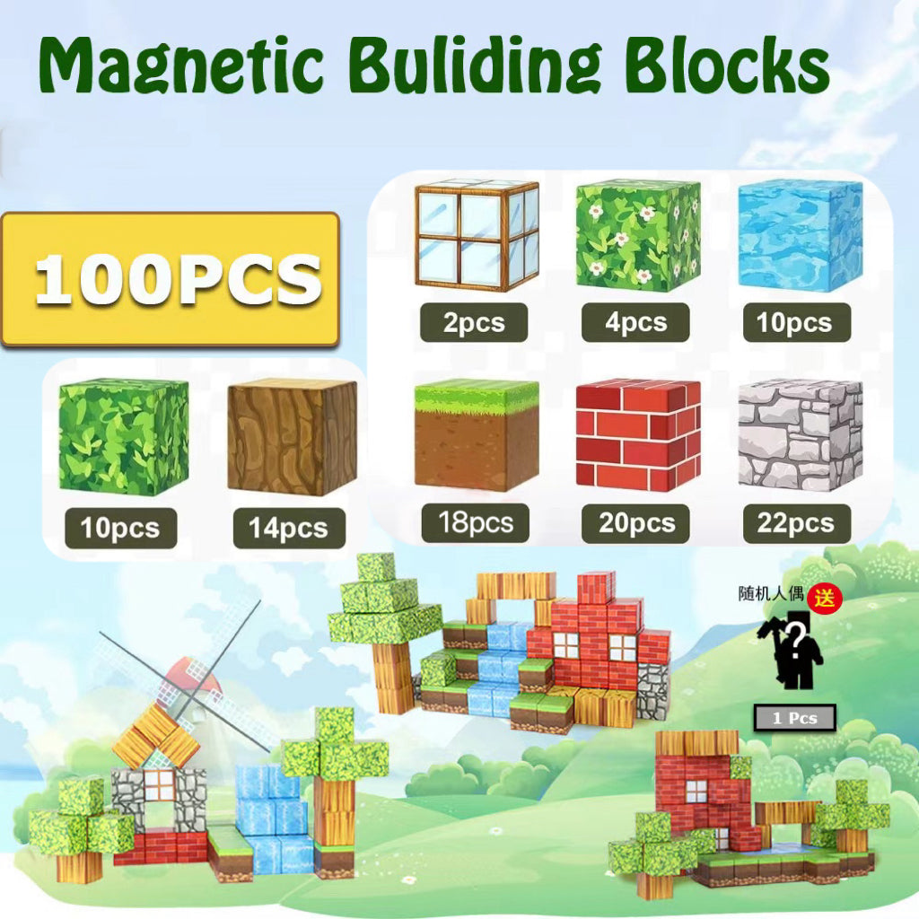 Minecraft Magnetic Blocks for Kids