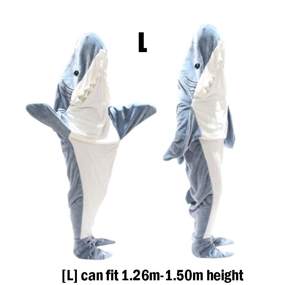 Cozy Fleece Shark Blanket For Women