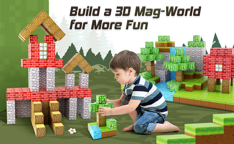 Minecraft Magnetic Blocks for Kids