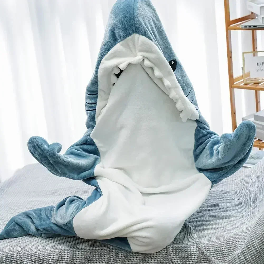 Cozy Fleece Shark Blanket For Women