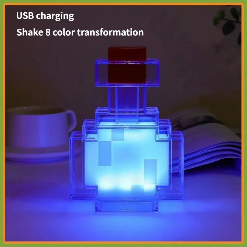 Minecraft LED Light USB Charging Table Lamp