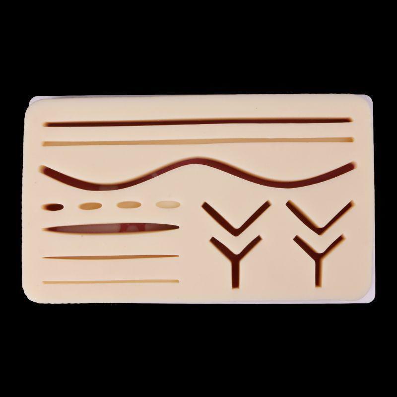 Silicone Human Skin Model Suture Practice Pad Surgical Training Practice Tool