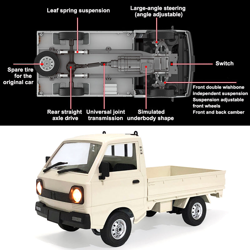 1:16 Wpl D12 Remote Controlled Electric Truck Toy