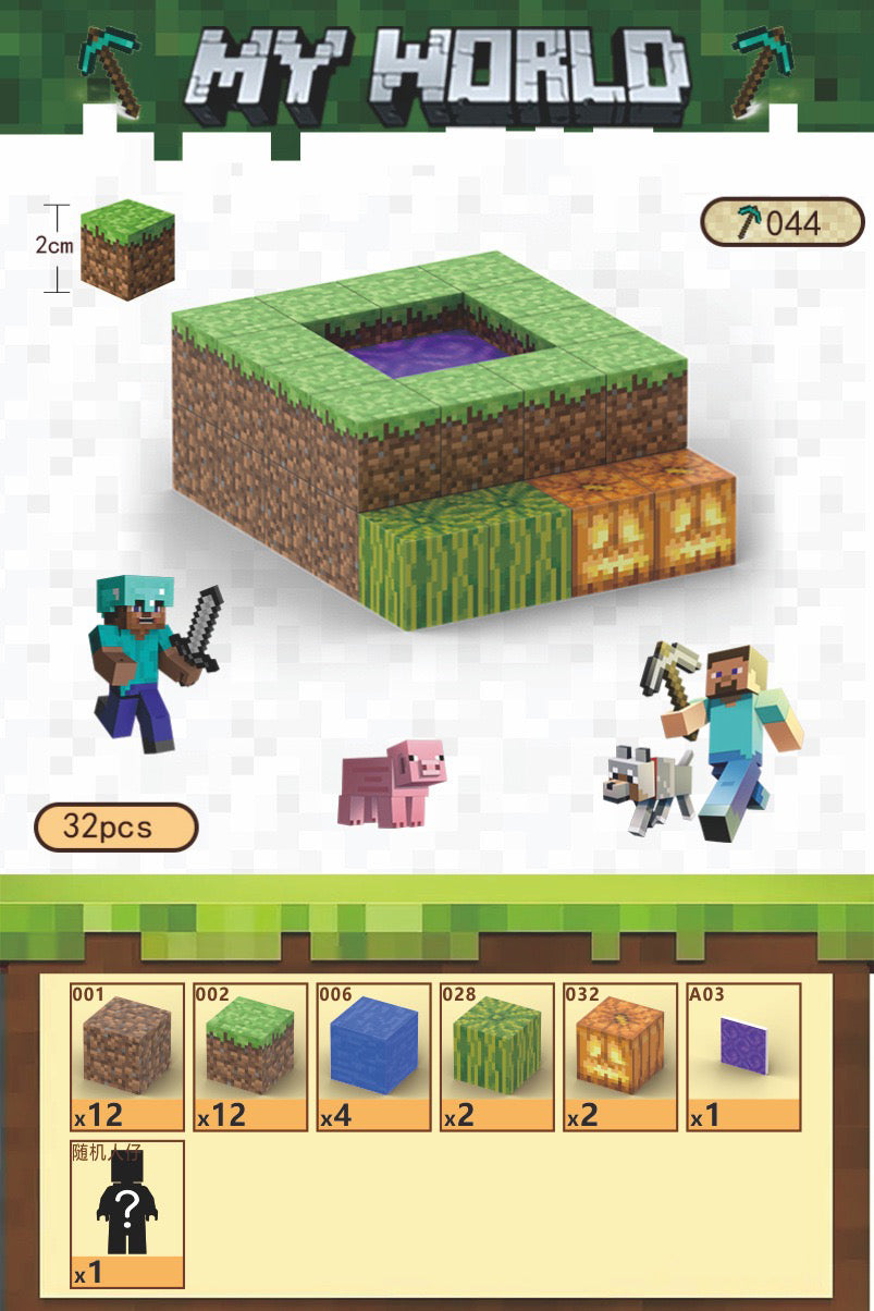 Minecraft Magnetic Blocks for Kids