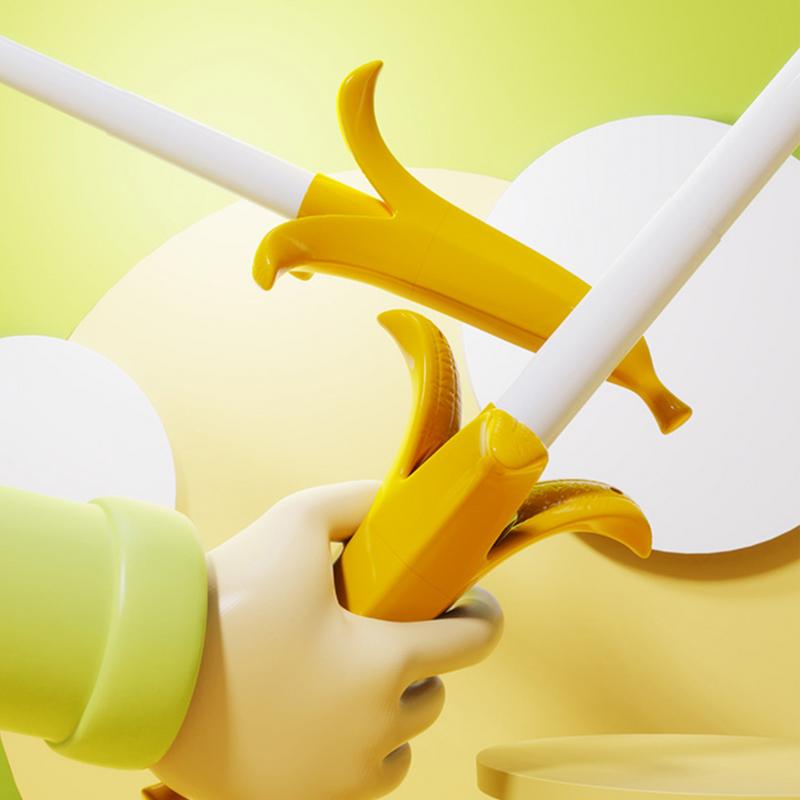 3D Printed Telescopic Sword Banana Shape Toy