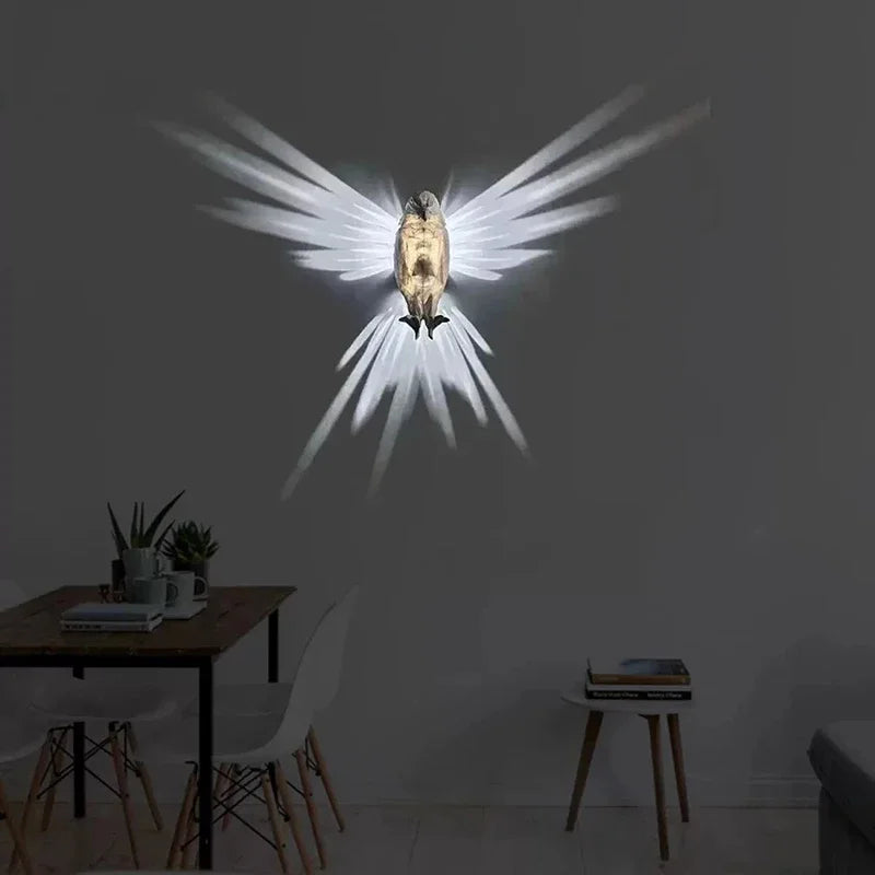 3D Bird Wall Lamp