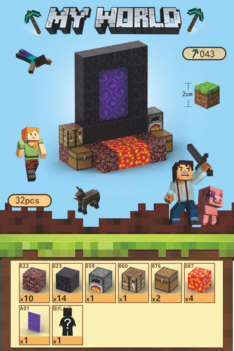 Minecraft Magnetic Blocks for Kids