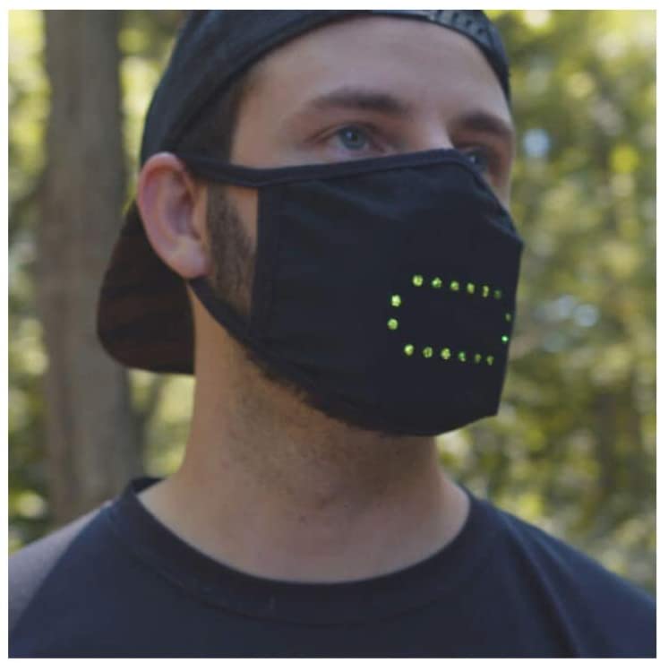 Face Mask Voice Activated LED Smart Mask