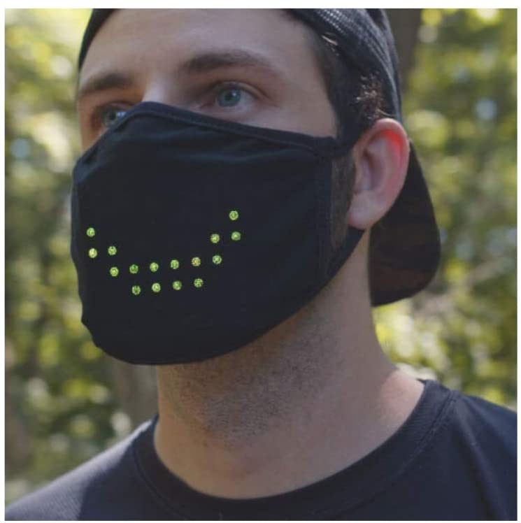 Face Mask Voice Activated LED Smart Mask