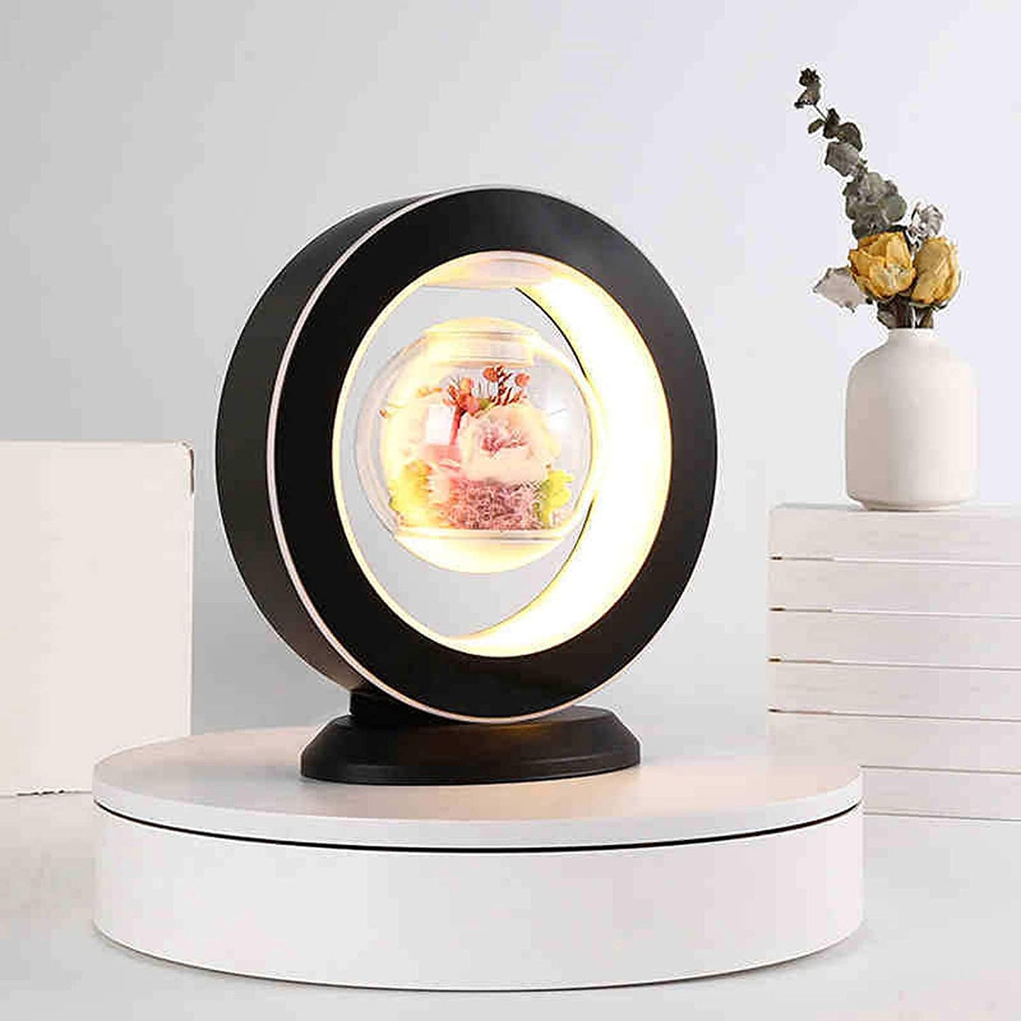 Magnetic Levitating Flower Lamp Night Light