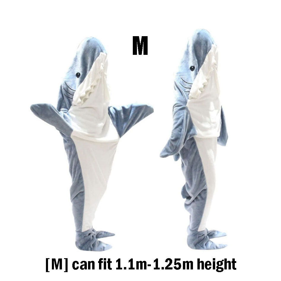 Cozy Fleece Shark Blanket For Women