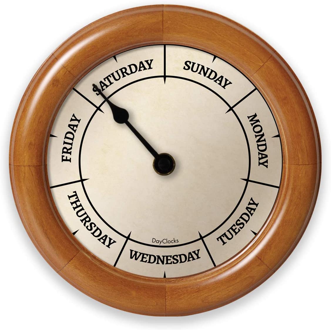 Day to Day Clock with Noon & Midnight Markers