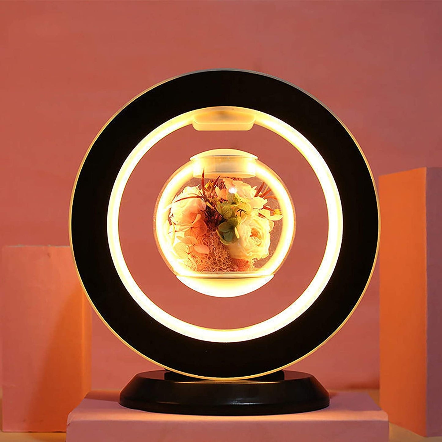 Magnetic Levitating Flower Lamp Night Light