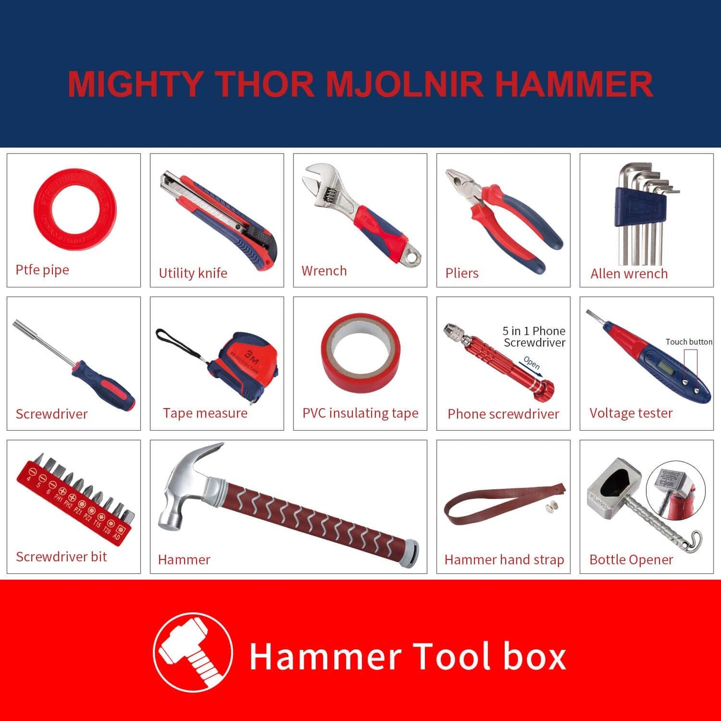 Thor Hammer Tool Kit 29-Piece