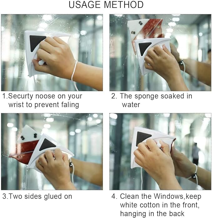 Double-Sided Magnetic Glass Window Cleaner