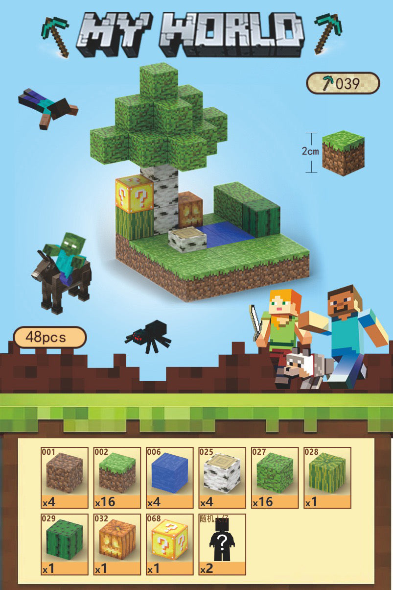 Minecraft Magnetic Blocks for Kids