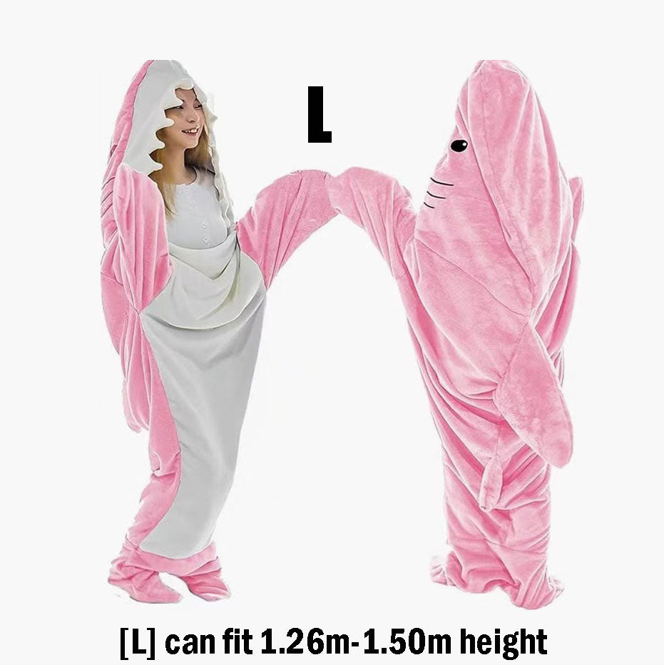 Cozy Fleece Shark Blanket For Women