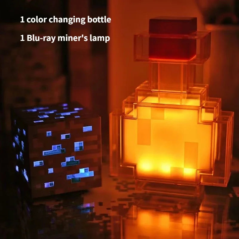 Minecraft LED Light USB Charging Table Lamp