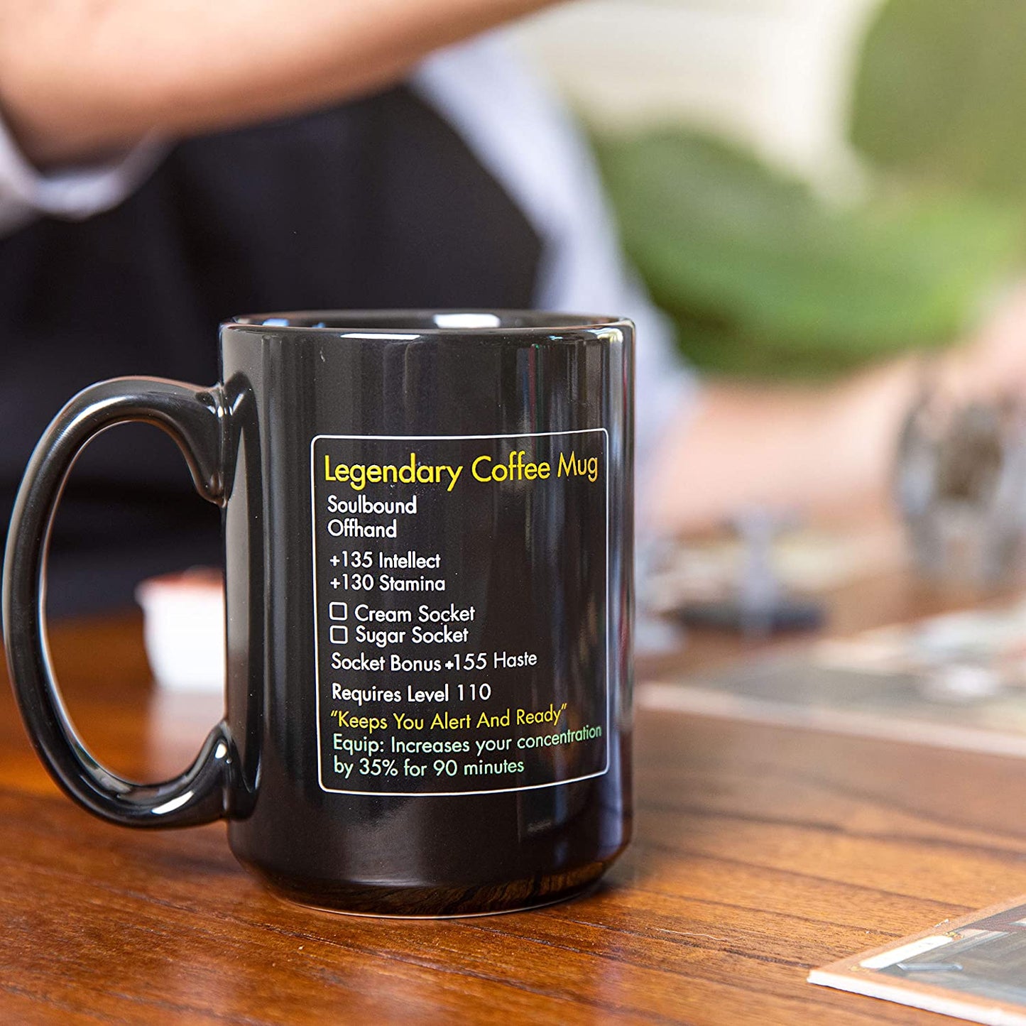 Legendary Large Ceramic Black Coffee Mug