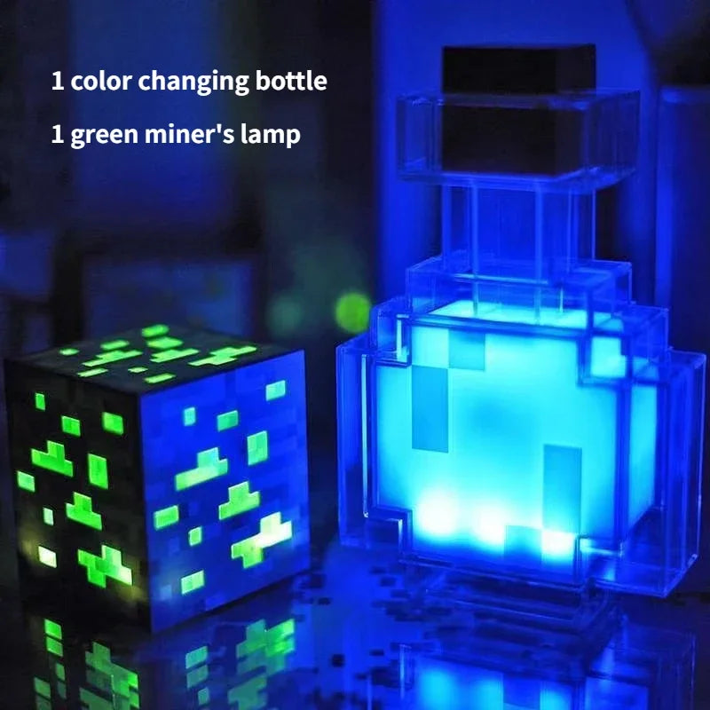 Minecraft LED Light USB Charging Table Lamp