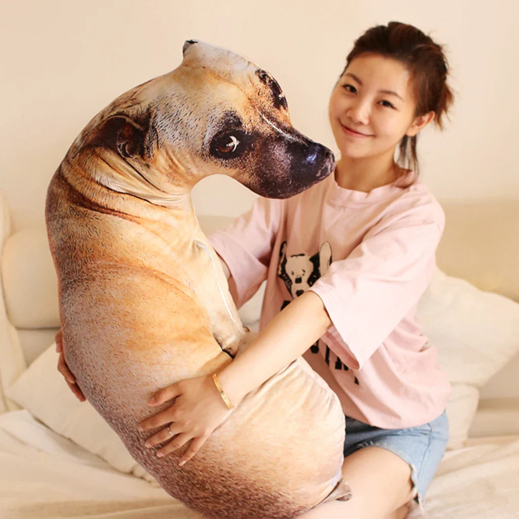 50cm 3D Simulation Puppy Shape Cushion Throw Pillow