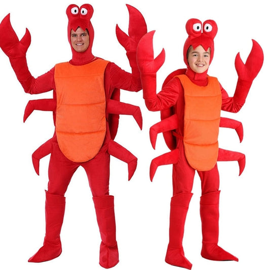 cosplay adult Men Christmas Red Lobster Costume