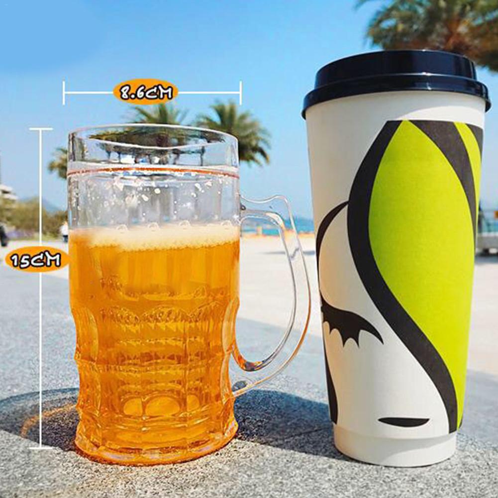 450ml Creative Cool Double Mezzanine Summer Fake Beer Glass