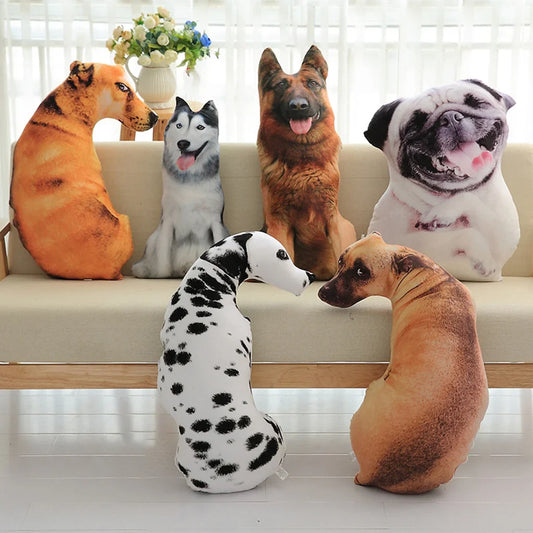 50cm 3D Simulation Puppy Shape Cushion Throw Pillow