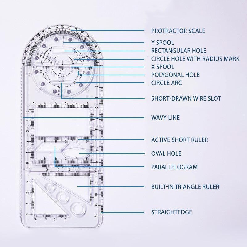 Multifunctional Geometric Ruler