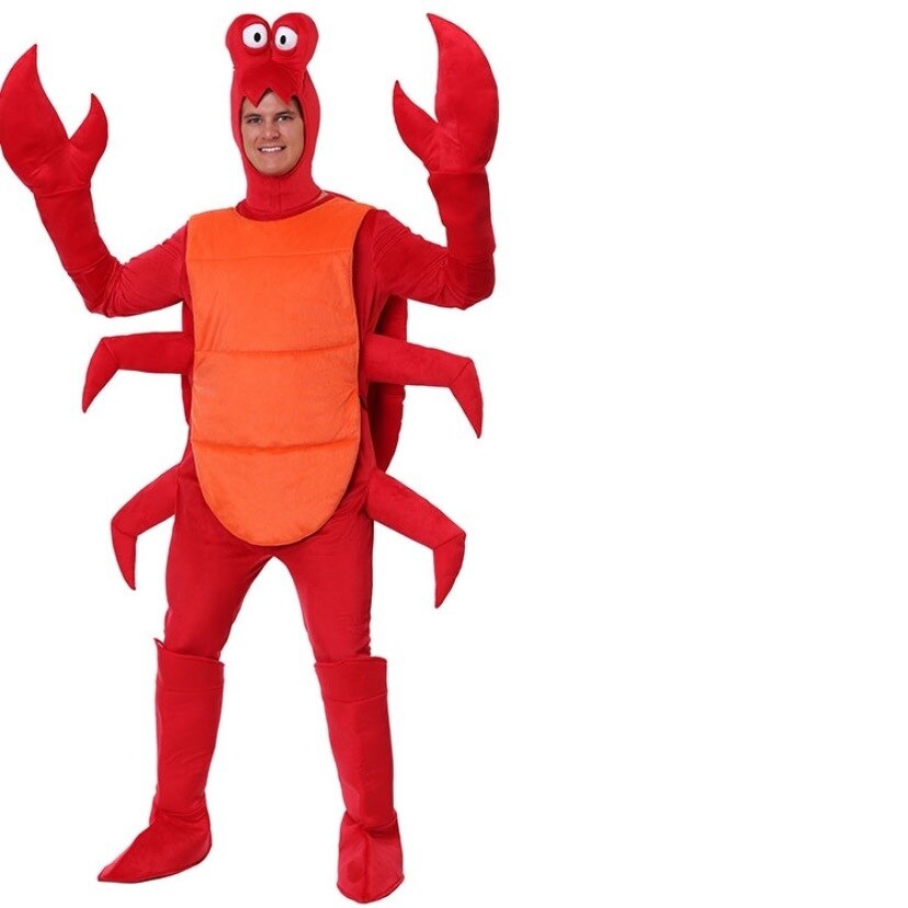 cosplay adult Men Christmas Red Lobster Costume