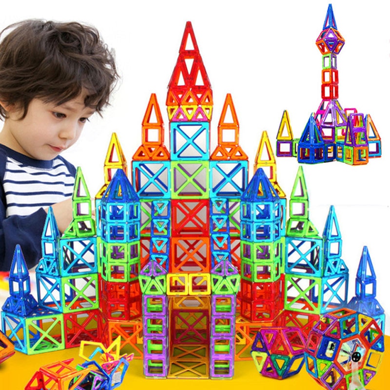 184pcs-110pcs Mini Magnetic Designer Construction Set