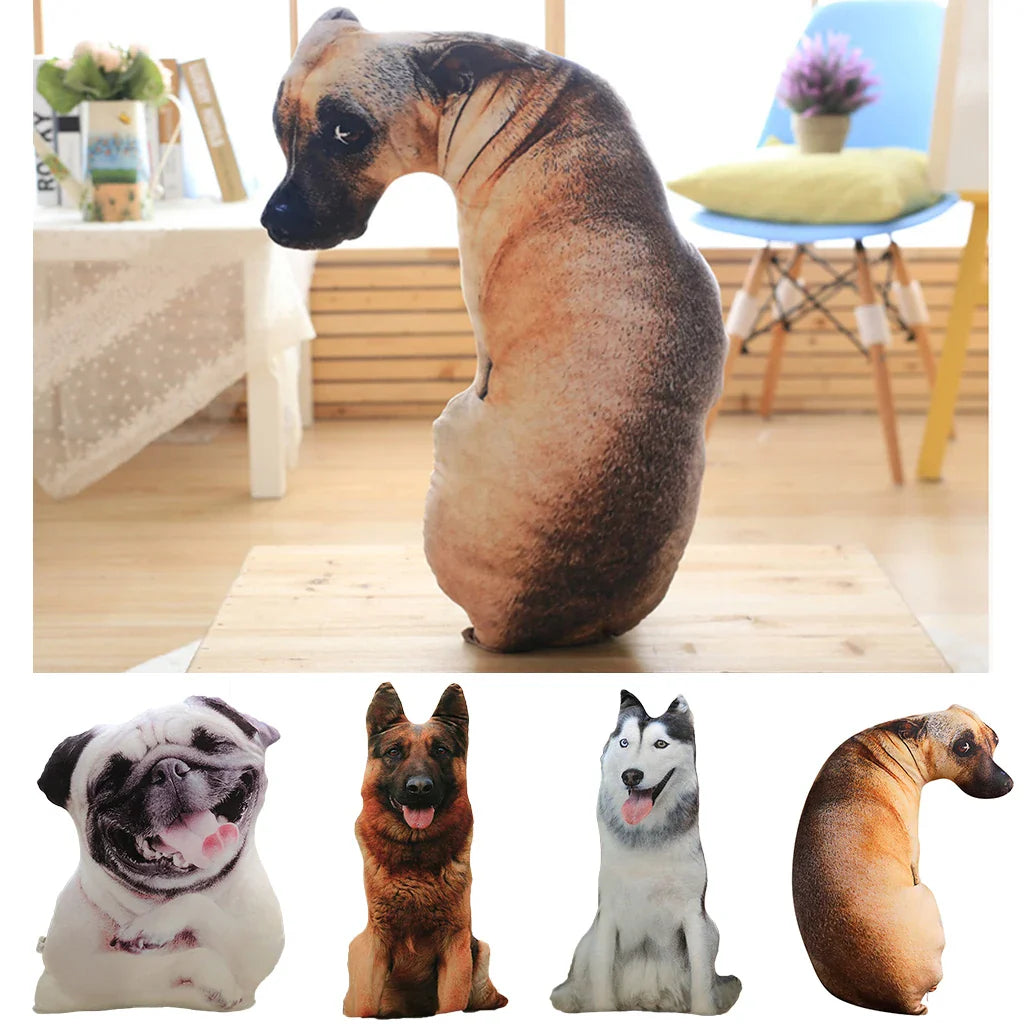 50cm 3D Simulation Puppy Shape Cushion Throw Pillow