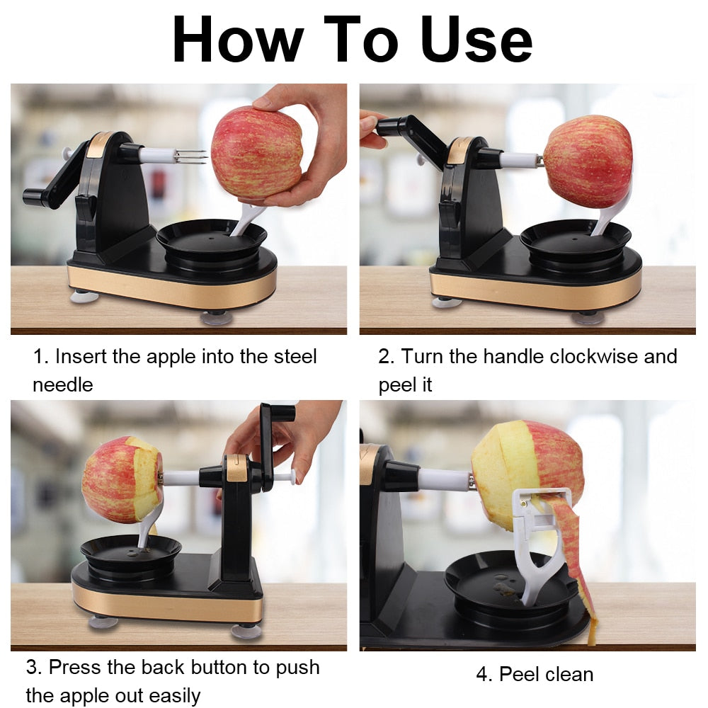 Apple Peeler Cutter Slicer Fruit Peeling Machine