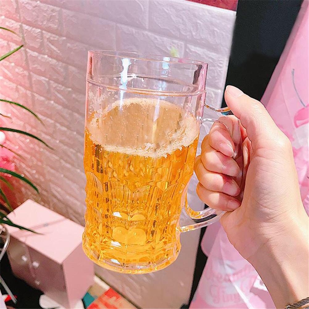 450ml Creative Cool Double Mezzanine Summer Fake Beer Glass