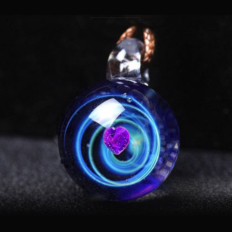 Universe Glass Bead Planets Pendants