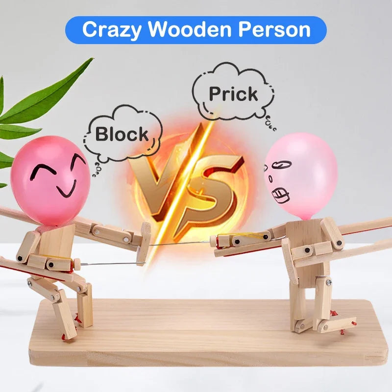 Balloon Bamboo Man Battle Wooden 100-150 Balloons