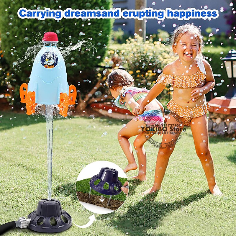 Rocket Water Sprinkle Toys for Kids