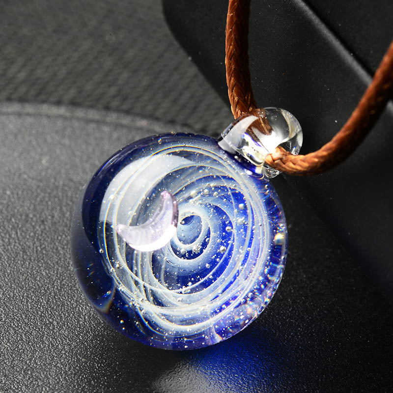 Universe Glass Bead Planets Pendants