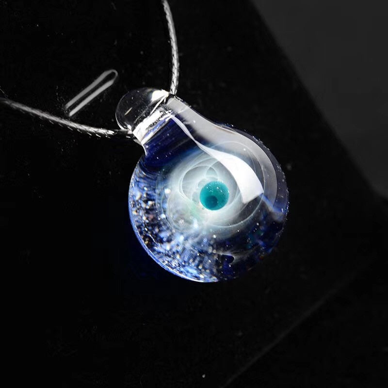 Universe Glass Bead Planets Pendants