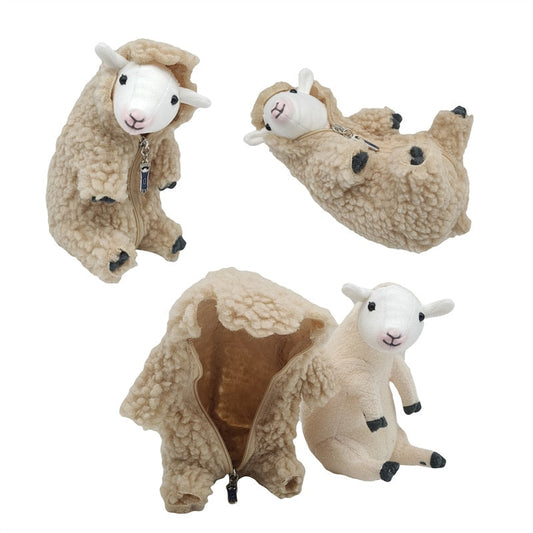 16cm Cute  Shaved Alpaca Plush Toy