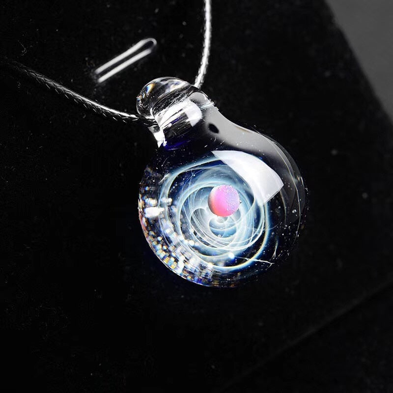 Universe Glass Bead Planets Pendants