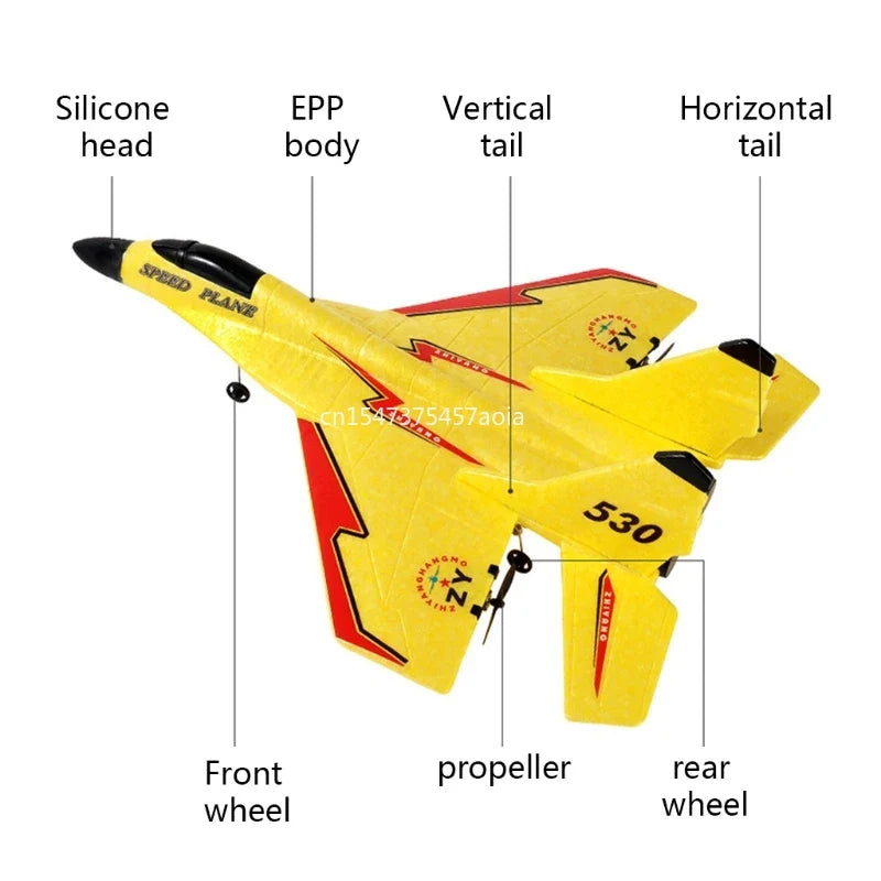 2.4g Glider RC Drone 530 Fixed Wing Airplane