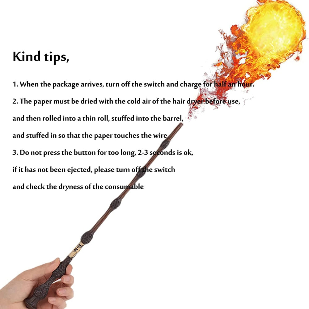 Fire Magic Wand Around Halloween Props Scepter