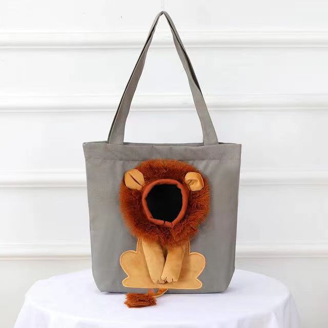 FUNNY LION SHAPED CAT AND DOG CARRYING BAG