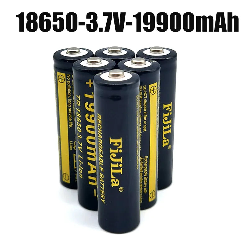 18650 lithium battery torch  3,7 V 19900 Mah