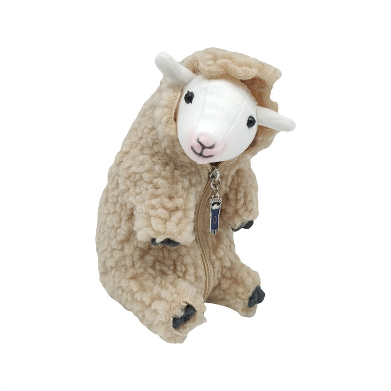 16cm Cute  Shaved Alpaca Plush Toy