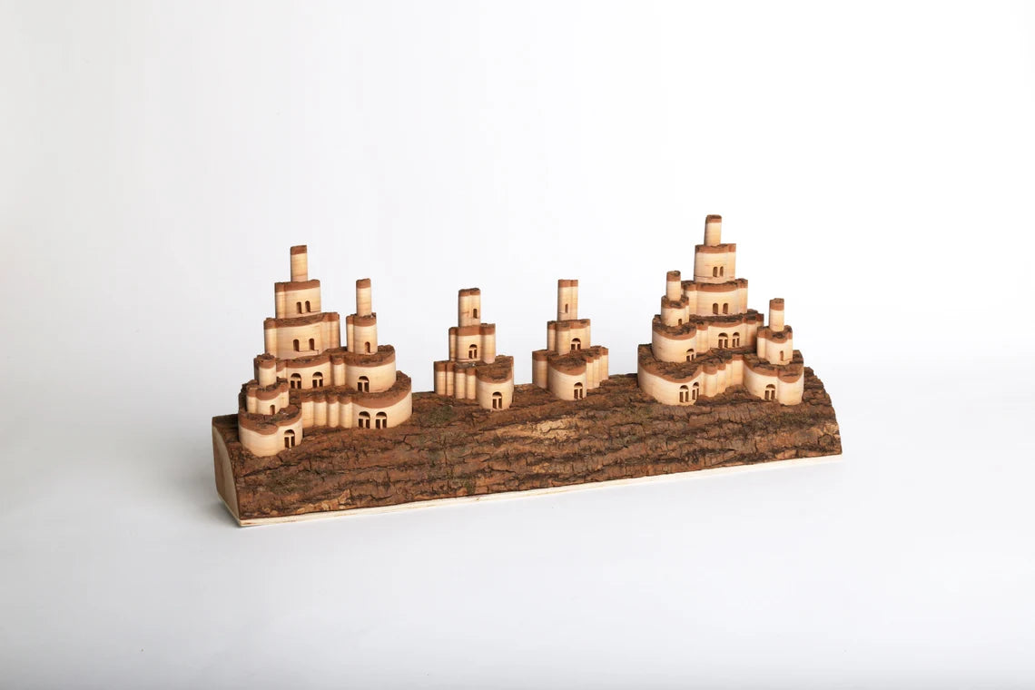 Wood Pop-Up Log Castle