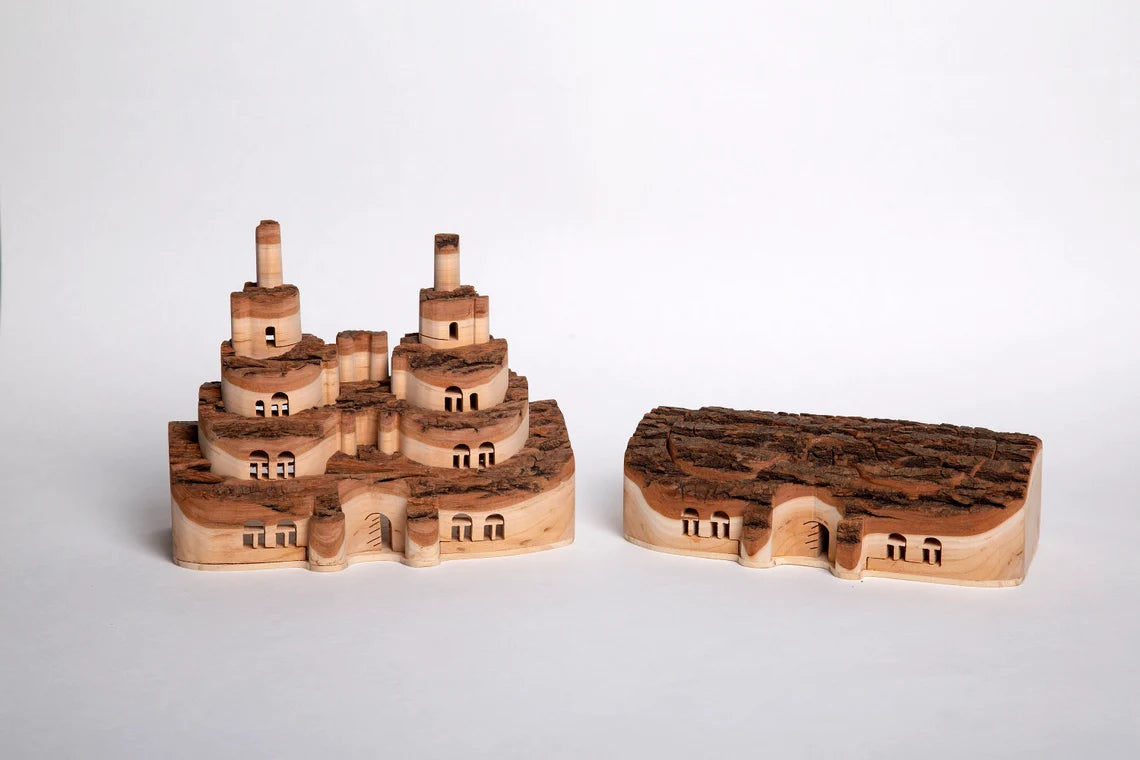 Wood Pop-Up Log Castle