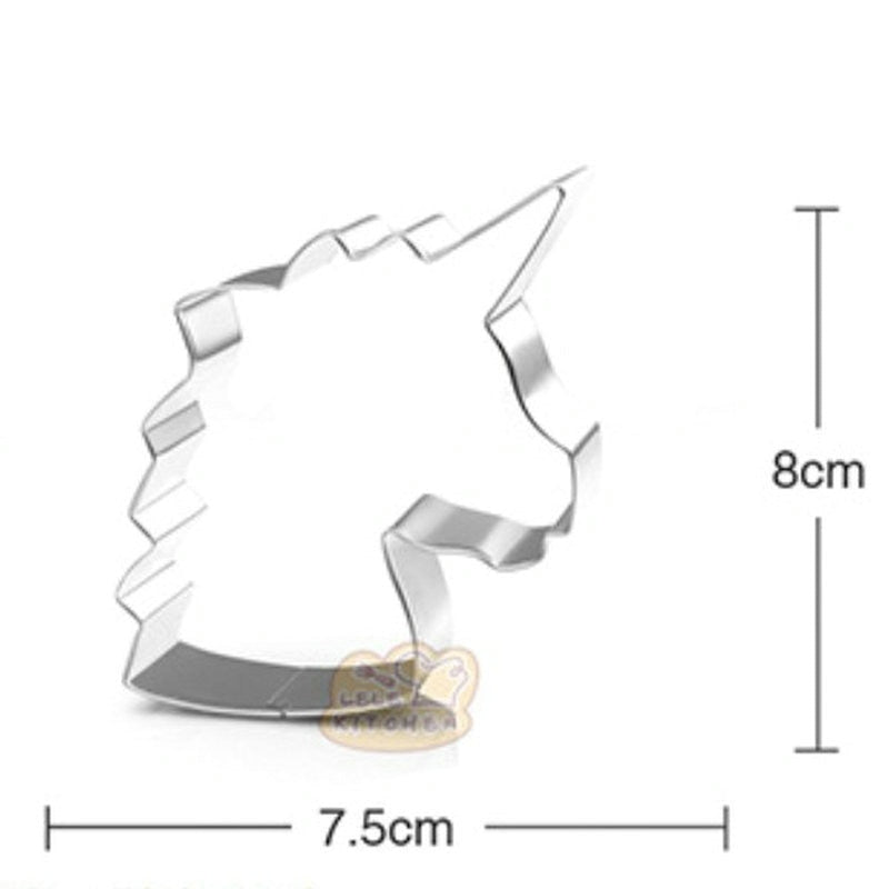 Unicorn Head Shape Cookie Cutter