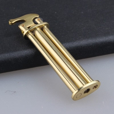 Metal Brass Grinding Wheel Flame Gas Lighter